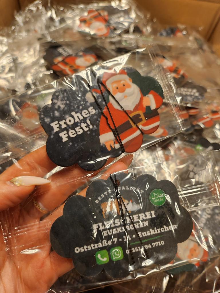 Fertige Duftbäume in Verpackung
